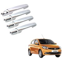 Picture of Kozdiko Chrome Handles Door Latch Cover for Tata Tiago, KZDO785323, 4Sets, Silver