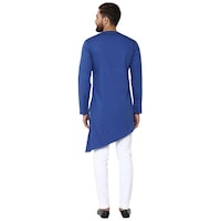 Picture of See Design Cotton Regular Fit Solid Kurta, ALSI939768, Blue