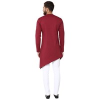 Picture of See Design Cotton Regular Fit Solid Kurta, ALSI939770, Maroon