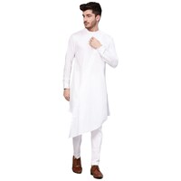 Picture of See Design Cotton Regular Fit Solid Kurta, ALSI939787, XL, White
