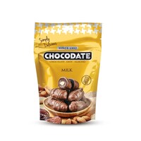 Milk Chocolate Date with Almonds, 100g, Carton of 24 Pcs