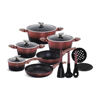 Picture of Edenberg Cookware Set with Kitchen Tools, Set of 15