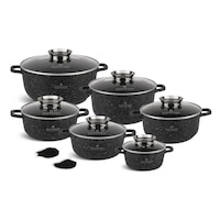 Picture of Edenberg Non Stick Round Pot Set with Lid, Set of 12