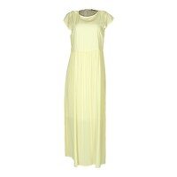 Gatsby Sleeveless Long Dress, Yellow