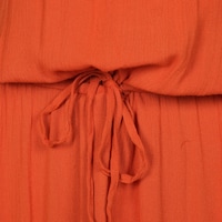 Gatsby Long Dress with Draw String, Orange