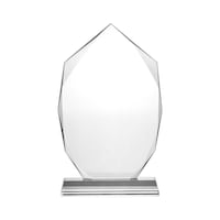 BYFT Wide Flame Crystal Awards Set, Transparent