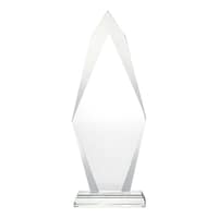 BYFT Flame Shaped Crystal Awards Set, Transparent