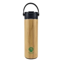 BYFT Bamboo Flask With Tea Infuser, Black