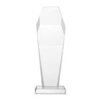 BYFT Hexagon Shaped Crystal Awards Set, Transparent