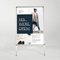 A1 Sign Board Display Stand - Snap Shut Poster A Board