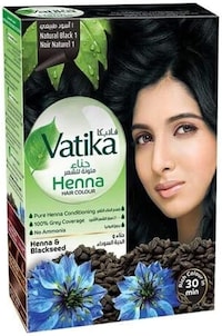 Vatika Naturals Henna Hair Colour, 10g, Black, Pack of 24
