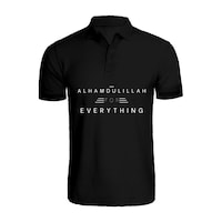 Picture of BYFT Alhamdulillah for Everything Printed Polo Neck T-Shirt