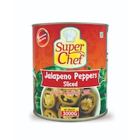 Super Chef Jalapeno Pepper Slices, 3kg