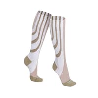 Picture of Sankom Patent Active Compression Socks, White & Beige