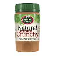 Mother Earth Crunchy Unsalted Peanut Butter, 380g
