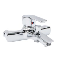 Haisheng Metal Shower Mixer Faucet, HS-238B, Shiny Silver