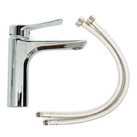 Haisheng Basin Mixer Faucet, HS-698, Silver