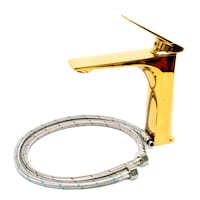Haisheng Basin Mixer Faucet, HS-558, Gold