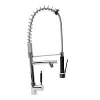 Haisheng Brass Kitchen Sink Mixer with Pipe, HS-D58, Silver