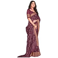 Picture of Shraddha Saree Georgette Saree With Blouse Piece, ISKA104567, Maroon & Golden