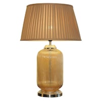 Picture of Maloto Amber Nickel Finish Table Lamp
