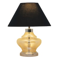 Arnie Amber Tinted Glass Table Lamp