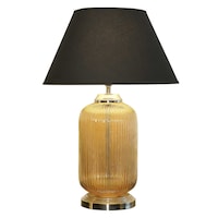 Picture of Maloto Amber Nickel Finish Table Lamp