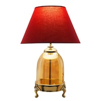 Picture of Serenity Amber Glass Table Lamp