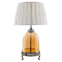Serenity Amber Glass Table Lamp