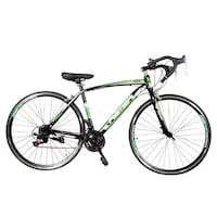 Aster Road Bike, GT-313, 700C-T-KF, 28inch, Black & Green