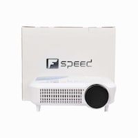 F-Speed Multimedia LCD Projector, 1920 x 1080, White - Box of 5