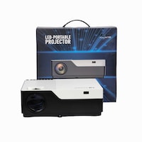 F-Speed LED Portable Projector, M18, 1920 x 1080, White - Box of 5