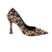 Milano Leather Leopard Skin High Heel Pointy Toe Shoe, 9.5cm