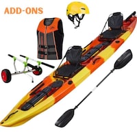 SS Water Sports Pisces Sit-On Top 2 Person Kayak Regular Pedal