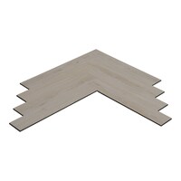 Walfloor Herringbone Lvt Click Wooden Design Flooring, LWH027, Carton of 20pcs, White