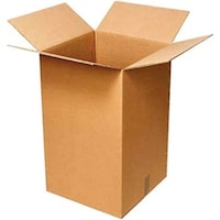 Tamtek Square Cardboard Carton Box, 60cm, Brown - Pack of 10