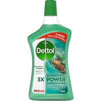 Dettol Pine Antibacterial Power Floor Cleaner, 900ml, Carton of 12pcs