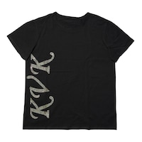 Picture of KVK Big Logo Design Rineshine Hotfix Stone T-Shirt, Black & Gold