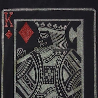 Picture of KVK King Backside Design Rineshine Hotfix Stone T-Shirt, Multicolor