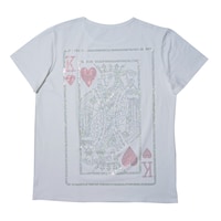 Picture of KVK Love King Backside Design Rineshine Hotfix Stone T-Shirt, White