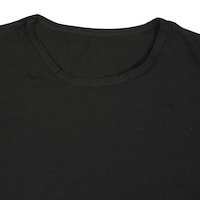 Picture of KVK Plain Design Round Neck Hard Cotton T-Shirt, Black