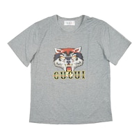 Picture of KVK Tiger Design T-Shirt, Grey & White, Free Size