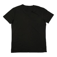 KVK Plain Design Round Neck Soft T-Shirt, Black