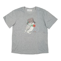 KVK Awl Design T-Shirt, Grey & White, Free Size