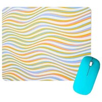 Wave Lines Printed Mouse Pad, Multicolour