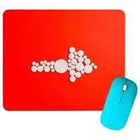 Arrow Printed Mouse Pad, Red & White