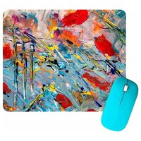Painting Theme Printed Mouse Pad, Multicolour