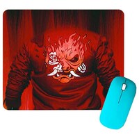 Cartoon Printed Mouse Pad, Red