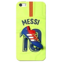 Picture of Messi 10 Printed Mobile Cover, Apple iPhone 5s, Green