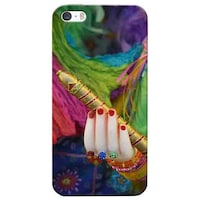 Picture of Lord Krishna Hand Printed Mobile Cover, Apple iPhone 5s, Multicolour